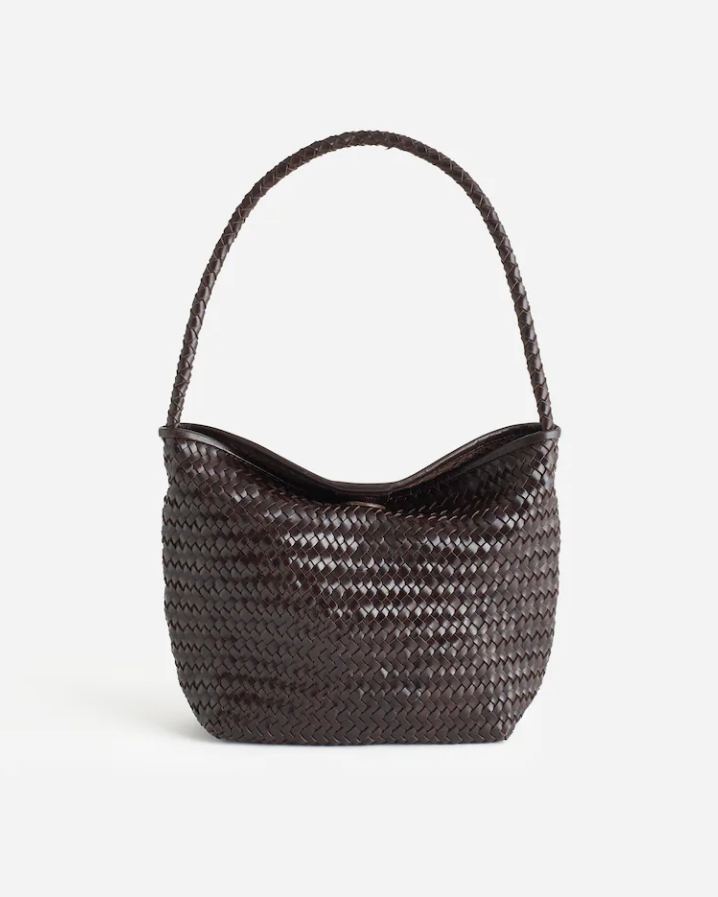 Madewell The Signature Woven Shoulder Bag Leather Handbag Top Handle Purse