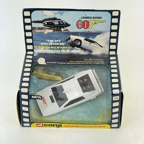 Vintage Boxed Corgi Toys 269 007 James Bond Lotus Esprit