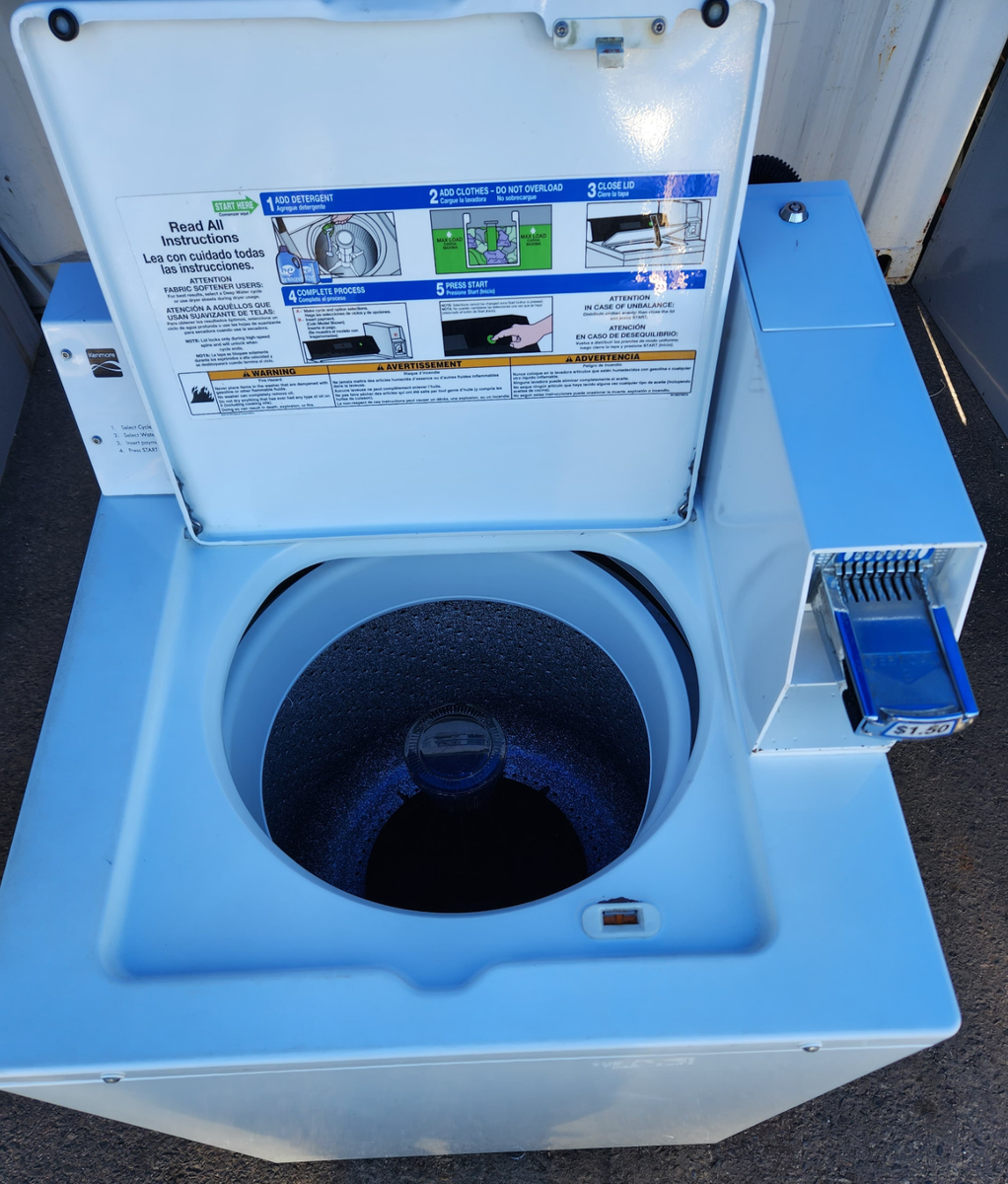 WHIRLPOOL COIN OPERATED TOP LOAD WASHER MODEL CAE2745FQ0 SN