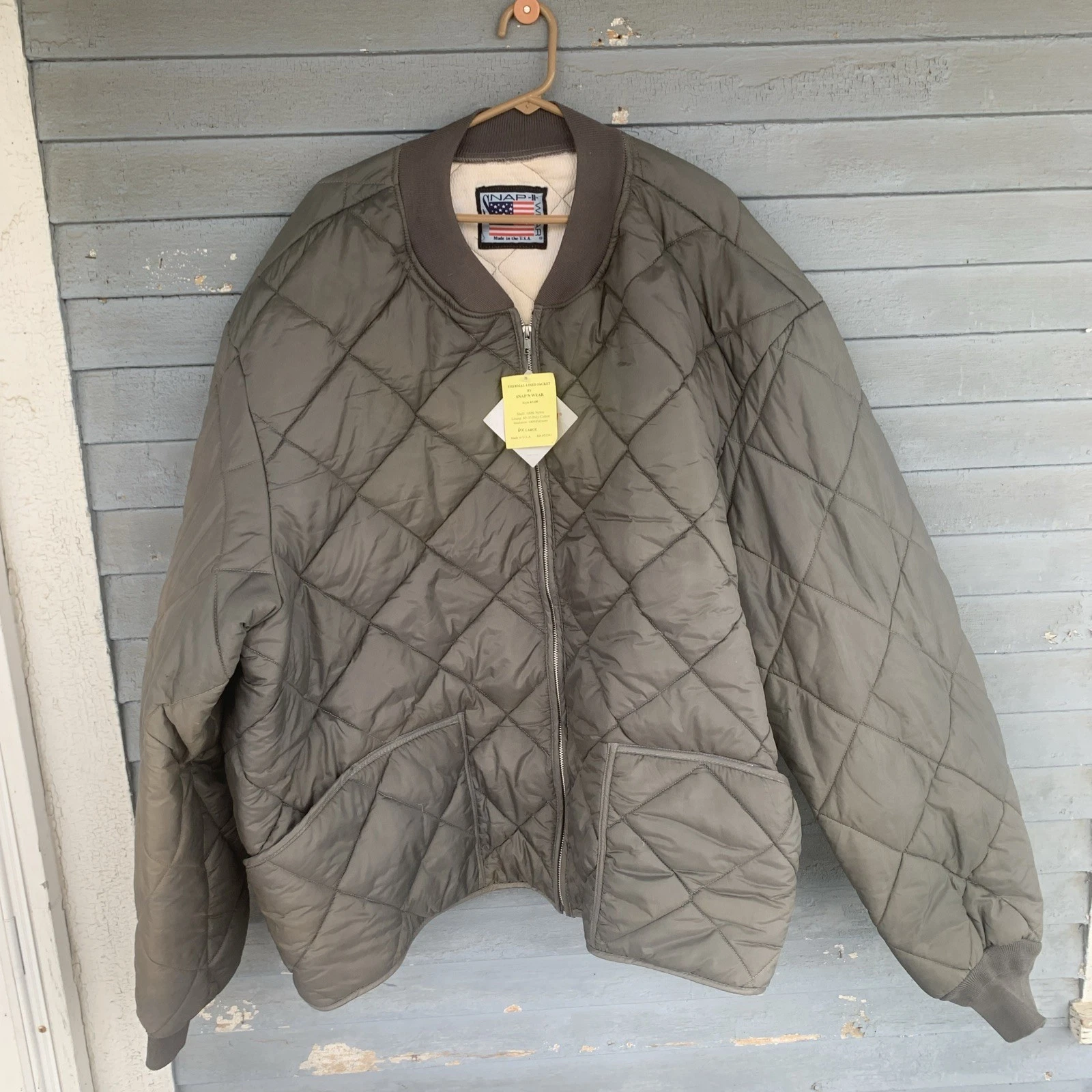 SNAP N WEAR Dupont HOLLOfill Insulated Puffer Work Jacket Coat 6XL new w/issues