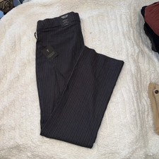 NEW NWT Simply Vera Wang Bootcut Dress Pants XL Pinstripe Stretch PullOn Career