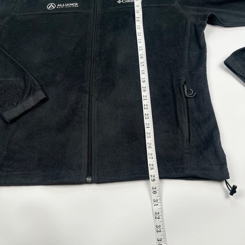 Columbia Full Zip Fleece Jacket Mens XL Black Therml Jacket Aliance Auto Auction image 9