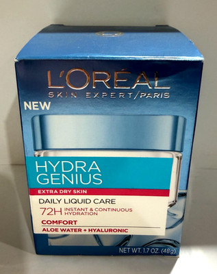 L'Oréal Hydra Genius Extra Dry Skin Liquid Care 72H Hydration New In Box