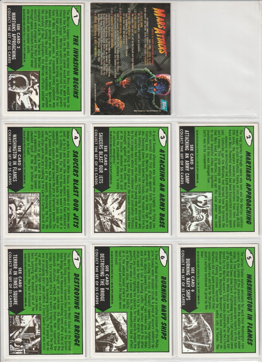 Topps Mars Attacks Archives 1994 Pick your Cards $1.00