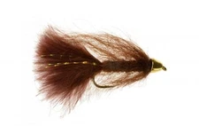 Fly Fishing Flies (Bass, Bream, Trout, Perch) CH Bite Me Bugger Brown (6 flies)
