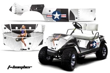 Cart Graphics Kit Decal Sticker For Yamaha Golf Cart 1995-2006 TBomber W