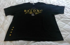 PRO CLUB T-Shirt Black  XL  100% cotton  "A Place To Belong"