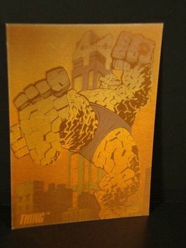 Marvel Universe 1992-Series 3 - "Hologram" - "Subset Chase Card" - "H-2 - Thing" - Picture 4 of 5