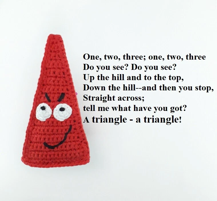 Pattern crochet funny geometric shapes Kawaii geometric shapes - Image 2 of 4