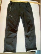 Moerden snow pants, womens black size XL Fleece lined water resistant zippers