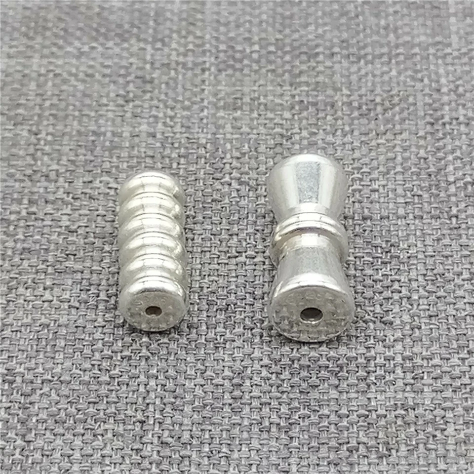 2pcs of 925 Sterling Silver Barrel Screw Clasps for Bracelet Necklace - Image 3 of 4