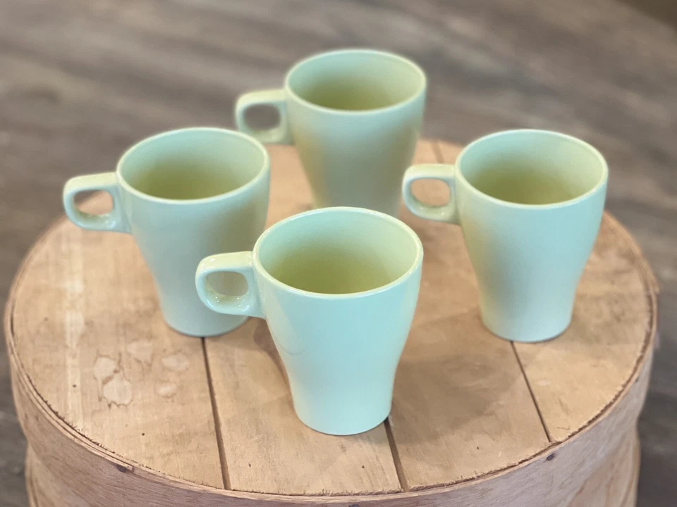 Ikea Lime Green Coffee Tea Stacking Cups Mugs Set Of 4 Fargrik 21533 IKEA Core - Image 3 of 4