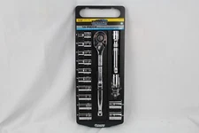 Power Torque rachet and socket set, 15 pc, Metric sockets, 1/2" Drive Mdl GM4251