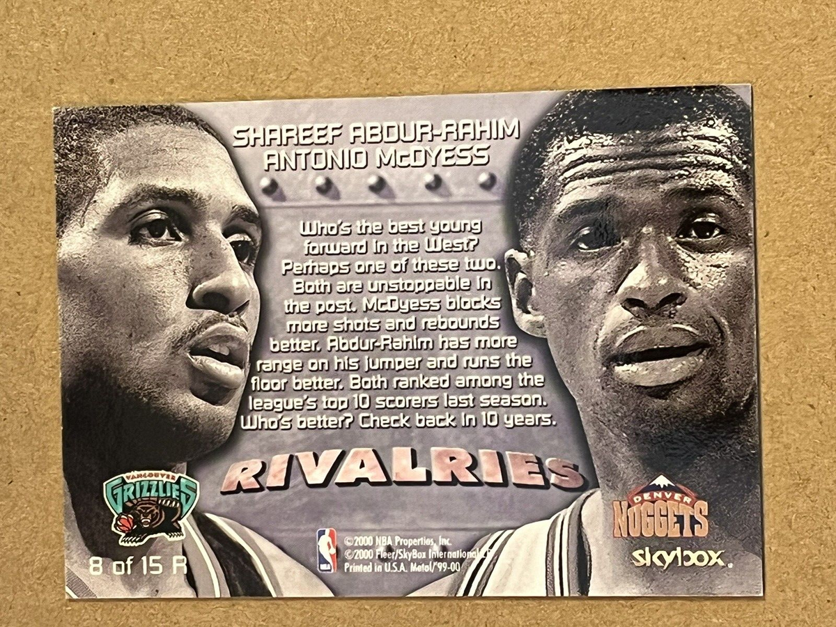 1999-00 SKYBOX METAL - RIVALRIES - ANTONIO McDYESS / ABDUR-RAHIM 