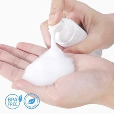 New 2oz 60ML Empty White Pump Travel Wash Cosmetic Foam Cleanser DIY Foam Bottle