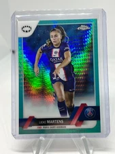 2022-23 Topps Chrome UEFA Women's LIEKE MARTENS #40 Aqua Refractor SG
