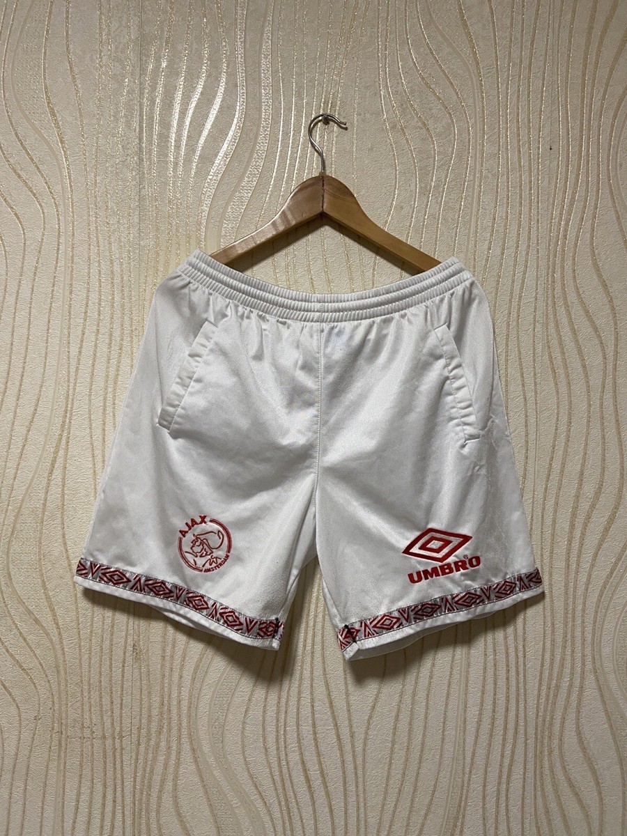 AJAX AMSTERDAM 2000s PRE MATCH FOOTBALL SOOCER SHORTS UMBRO sz 38