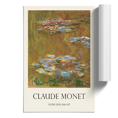 Seerosen Seerosenteich Vol.7 von Claude Monet ungerahmtes Wandbild Poster Druck
