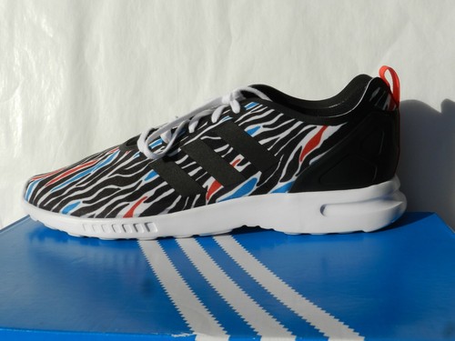 Adidas Zx Flux Zapatos de Mujer 42 Zapatillas Tenis Zebra Zapatillas UK8  Nuevo | eBay
