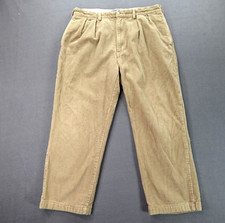 Polo Ralph Lauren Andrew Pants Corduroy Y2K Mens Khaki Size 38/34 Actual 35/27 