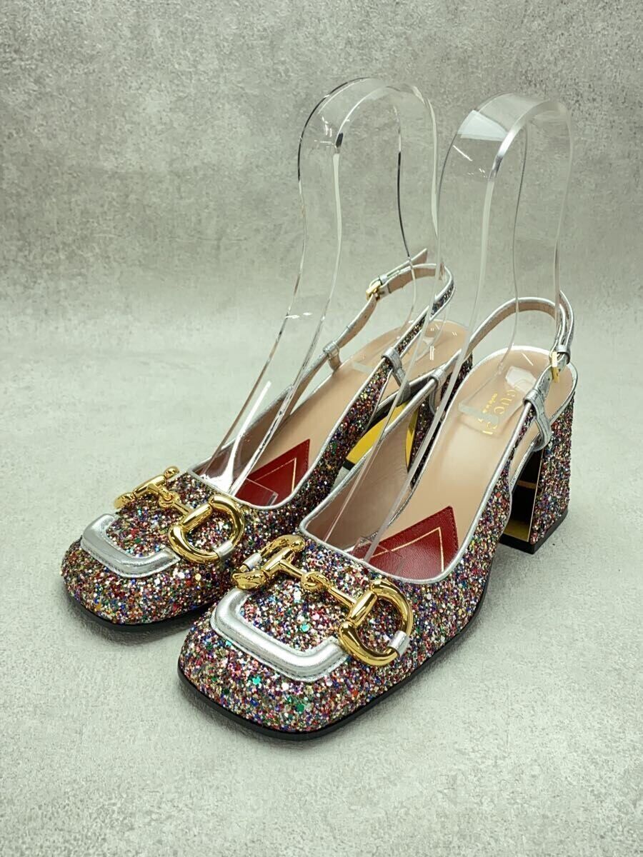 GUCCI Slingback Glitter Pumps 37 Multicolor | eBay GUCCI Slingback Glitter Pumps 37 Multicolor | eBay