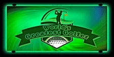 WORLD'S GREATEST LICENSE PLATES! GOLFER GOLF CART 19TH HOLE COUNTRY CLUB DECOR