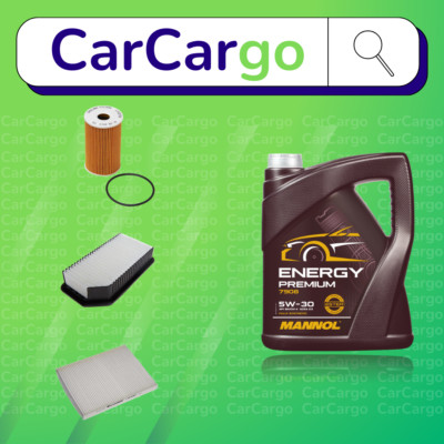 Service Kit Kia Venga 1.6 CRDi 128 Diesel 2010-2023 Oil Air Cabin + Engine Oil