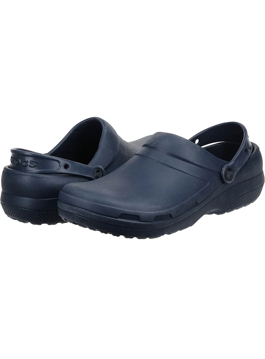 NWT Crocs Specialist II Workplace Clog Womens 11 Mens 9 Navy Blue Crocs 204590