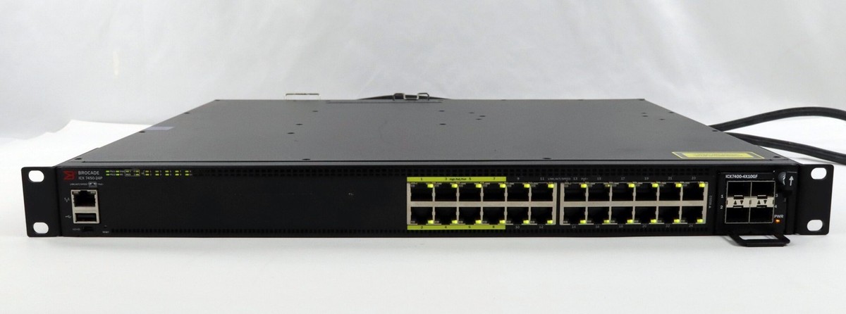 Brocade ICX 7450-24P 3 Layer Switch for sale online | eBay