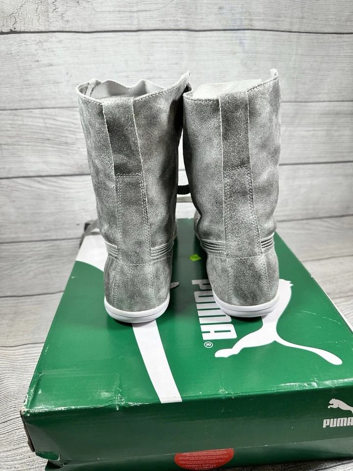 Puma Eskiva Hi Metallic Silver Brand New In Box Size 8 - Image 4 of 4