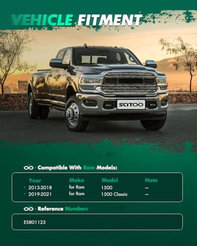  2pcs Front Outer Tie Rod Ends fit 2013-2018 for Ram 1500 2019-2021 for Ram 