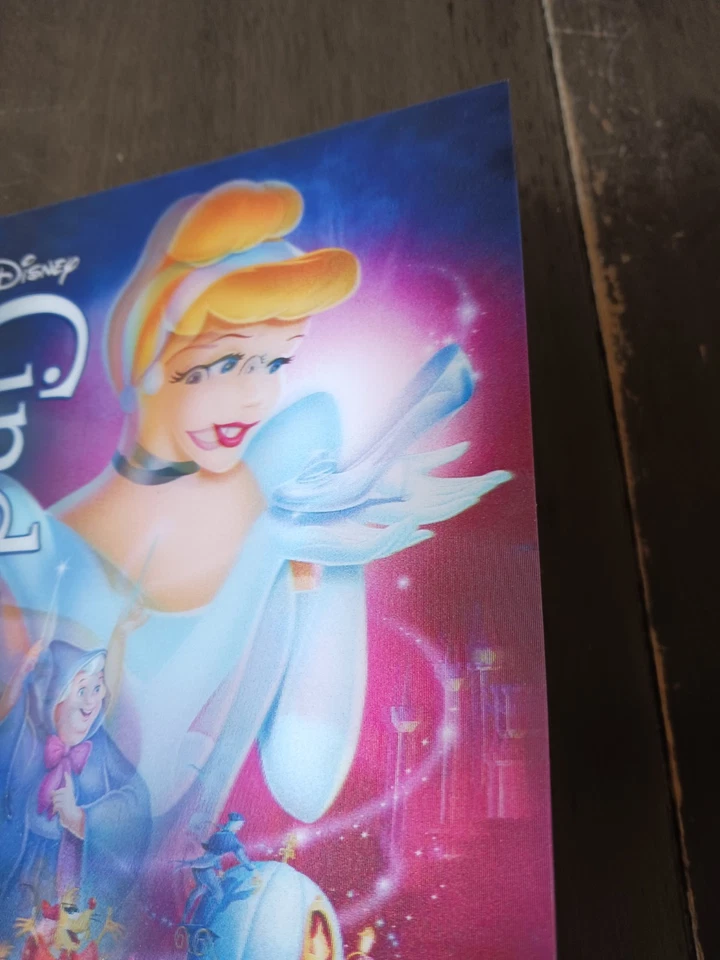 Tarjeta de coleccionista lenticular 3D edición diamante LE Cenicienta rara DMC Foto 3 de 4