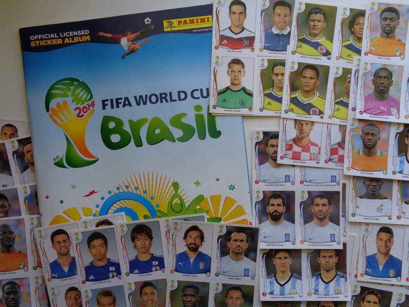 2014 Panini world cup Brazil , NEW Album + 79 different Stickers starting set