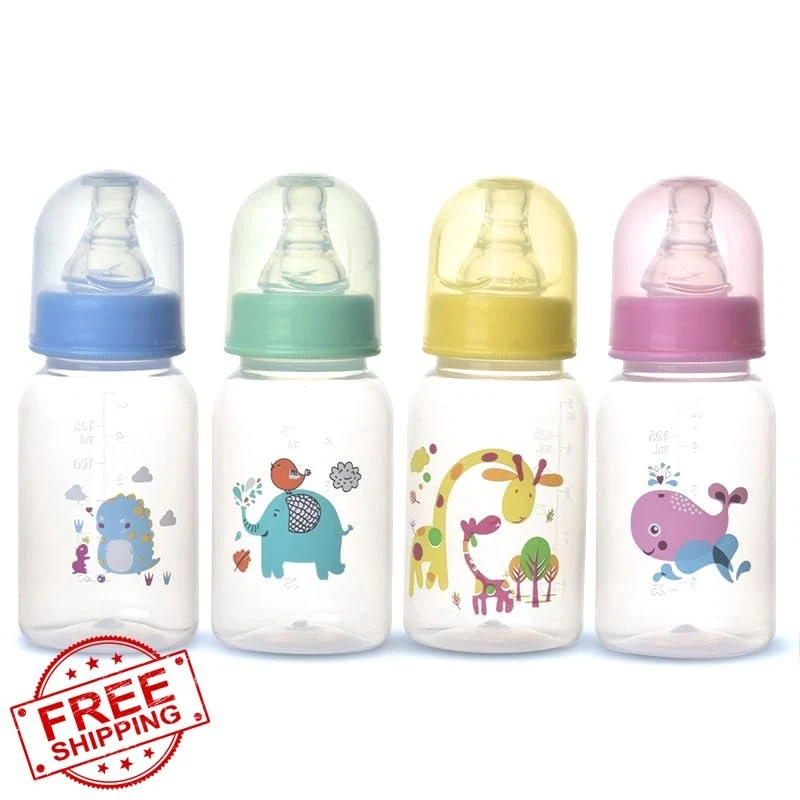 Smile Bear 5oz 4pk Anti-Colic Baby Bottles