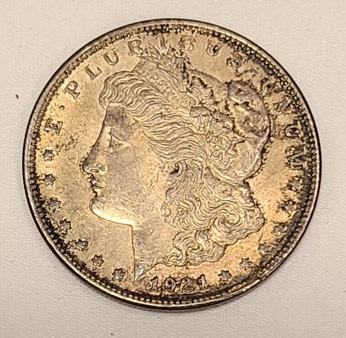 1921-P Morgan Silver Dollar 90% US Silver Coin Fine Condition - Circulated