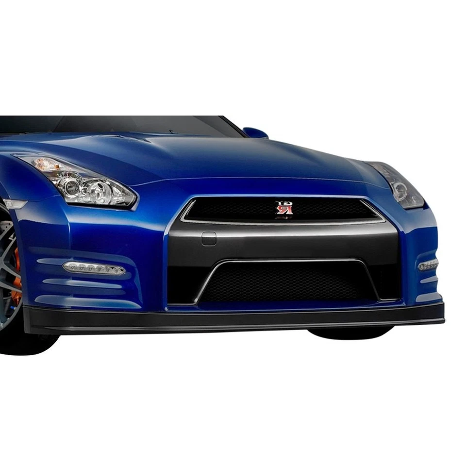 For Nissan GT-R 09-16 Front Bumper Lip Under Air Dam Spoiler Fiberglass Facelift - Imagem 4 de 4
