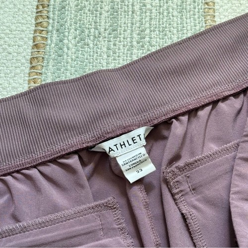 Athleta Brooklyn Mauve Pink Lightweight High Rise Ankle Jogger Pant Women’s 22 - Picture 8 of 10