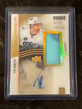 Tye Kartye Acetate Gold Rookie Auto Patch 42/65 2023-24 UD Premier [H045]