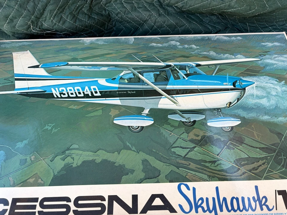 Vintage Nichimo Cessna Skyhawk 172 Model KIT 1/20 Scale Airplane Plane NIOB - Image 3 of 4