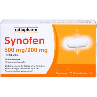 SYNOFEN 500 mg/200 mg Filmtabletten 20 St PZN 18218515