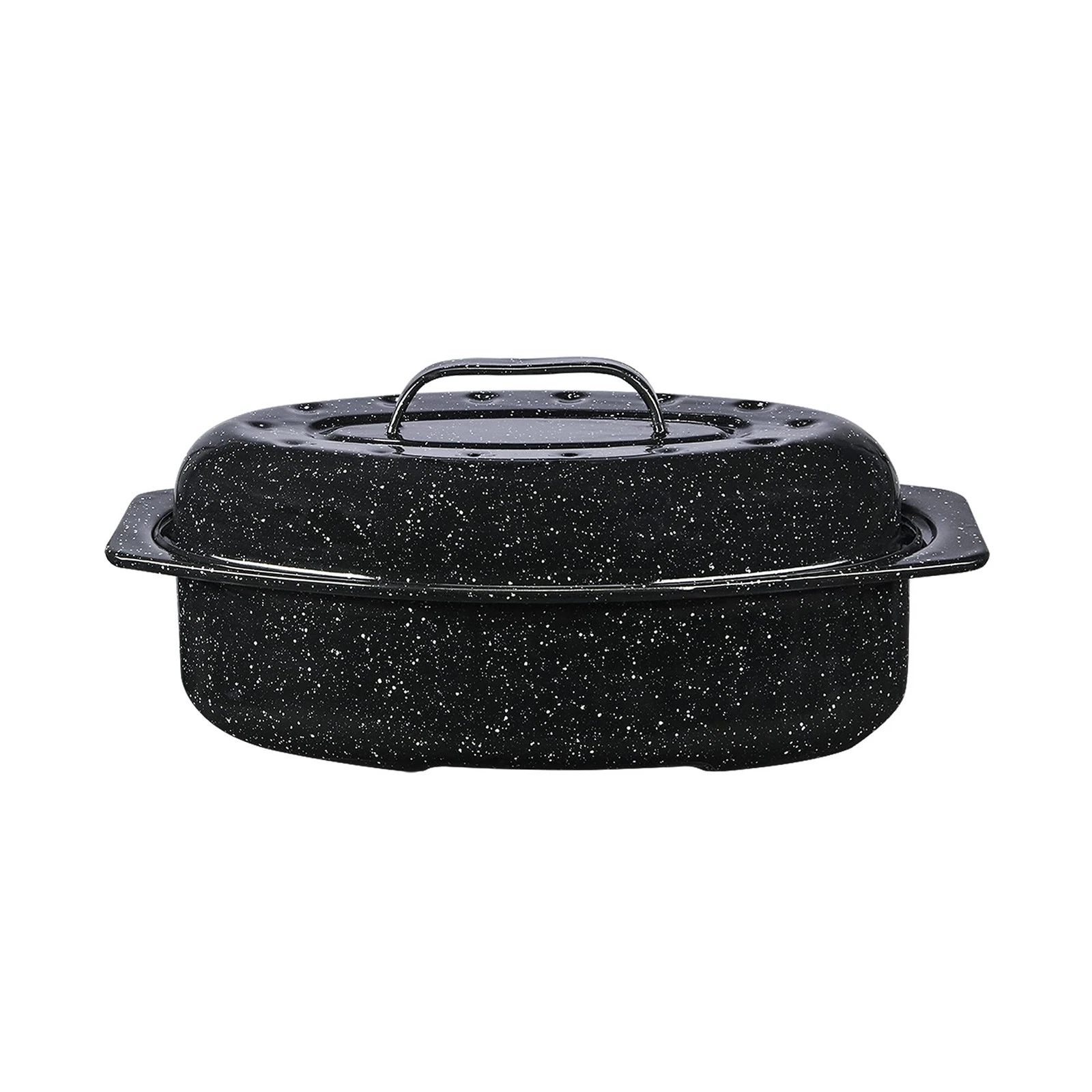 Granite Ware 13inch oval roaster with Lid. Enameled steel design to accommod...
Opens in a new windo