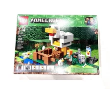 LEGO Minecraft: The Chicken Coop (21140) DAMAGED Box Retired Rare Alex Jockey