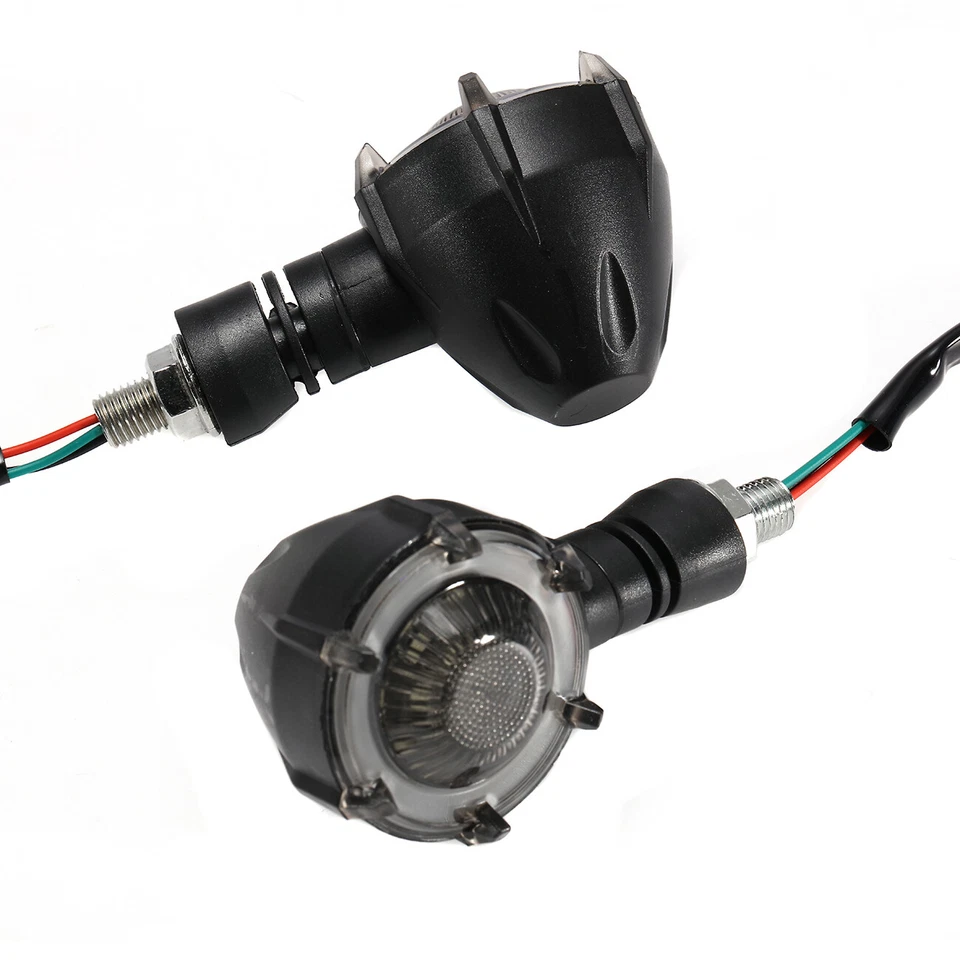 4x Mini Bala Motocicleta LED Señales de Giro Indicador Freno Luces de Correr Ámbar Foto 3 de 4