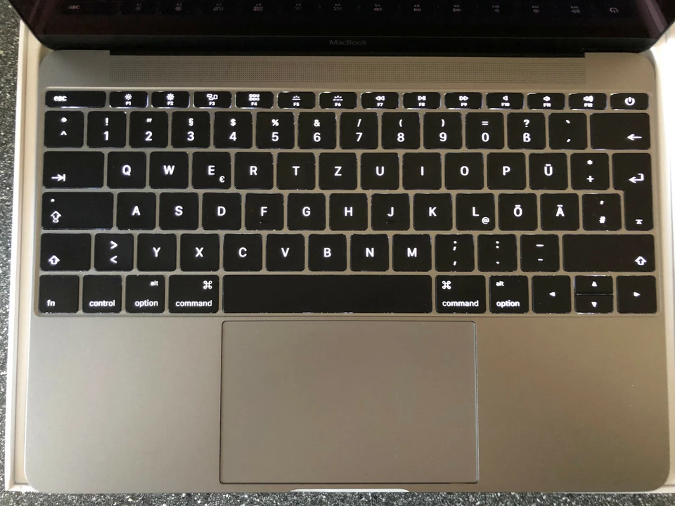 Apple MacBook Space Gray 256 GB SSD 12'' Retina 1,1Ghz Core m3 MLH72D/A 8GB Ram - Bild 3 von 4