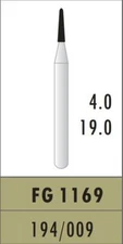 Dental Tungsten Carbide Bur Round Taper 19MM 194/009 High speed Removal C FG1169
