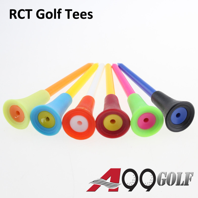 A99 Golf Rubber Cushion Top Plastic Golf Tees Multicolored 50pcs or