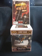 LUKE CAGE PoP! Deluxe Street Art Collection + CAGE #1 (2002) NM- Eight 1st Apps.