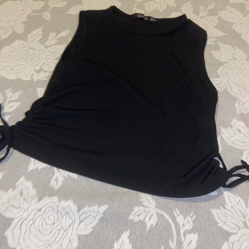 Ladies Sleeveless Cropped Vest Size 12 Boohoo