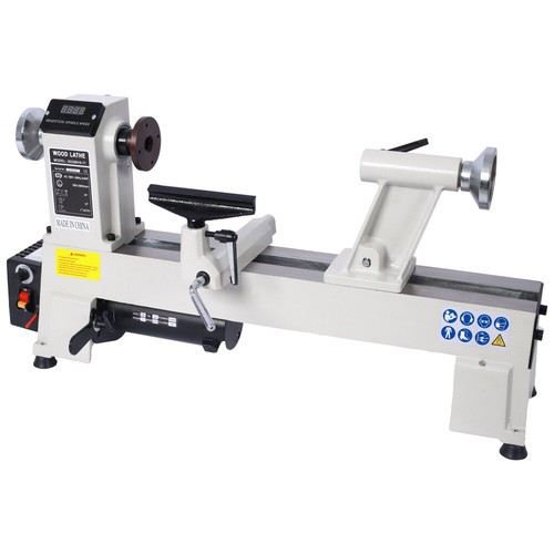 Benchtop Wood Lathe 10" x 18" Wood Lathe Machine 5 Variable Speeds 500/750/1150 - Picture 23 of 47