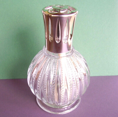 Lampe Berger Oursin coquillage création Régis Dho en verre dépoli